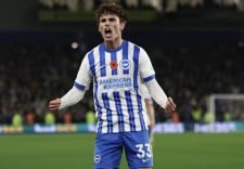 Matt O'Riley celebrates [image via Twitter/X]