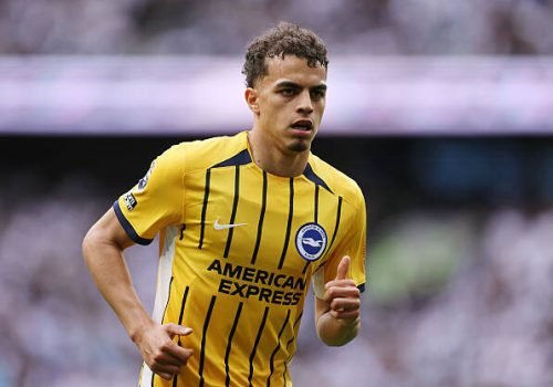 LONDON, ENGLAND - MAY 25: Yasin Ayari of Brighton and Hove Albion  during the Premier League match between Tottenham Hotspur FC and Brighton & Hove Albion FC at Tottenham Hotspur Stadium on May 25, 2025 in London, England. (Photo by Catherine Ivill - AMA/Getty Images)